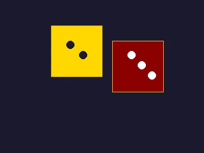 俄罗斯转盘金色骰子